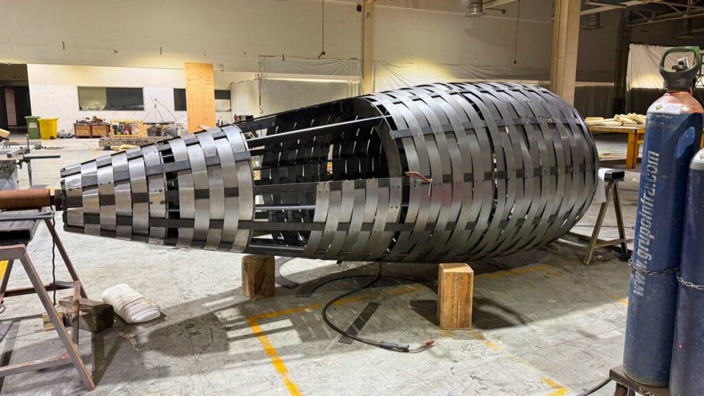 Proceso de construcción de la Nasa lagunera.