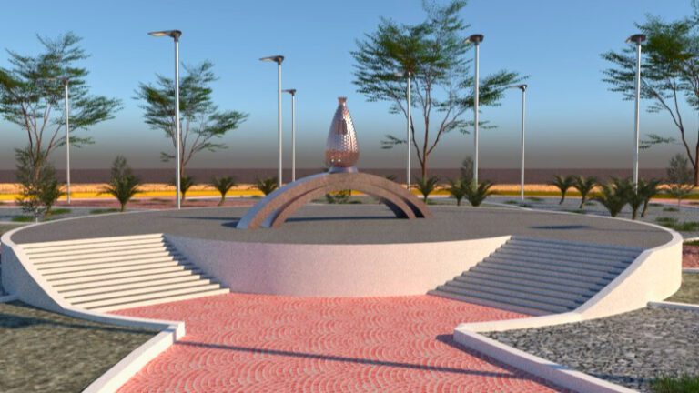Render final del monumento de la Nasa lagunera.