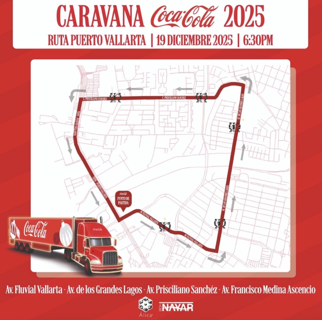 Puerto Vallarta recibirá la Caravana Coca-Cola este diciembre