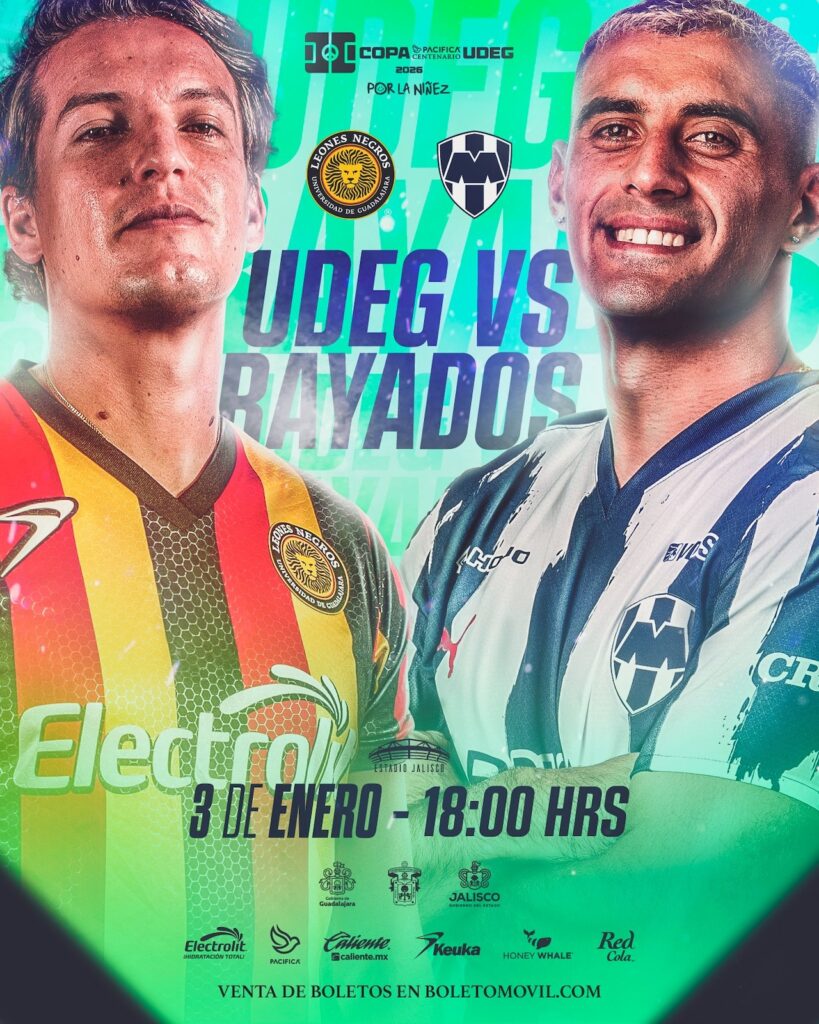 Guadalajara recibe la Copa Pacífica Centenario 2026: Leones y Rayados, los primeros en enfrentarse