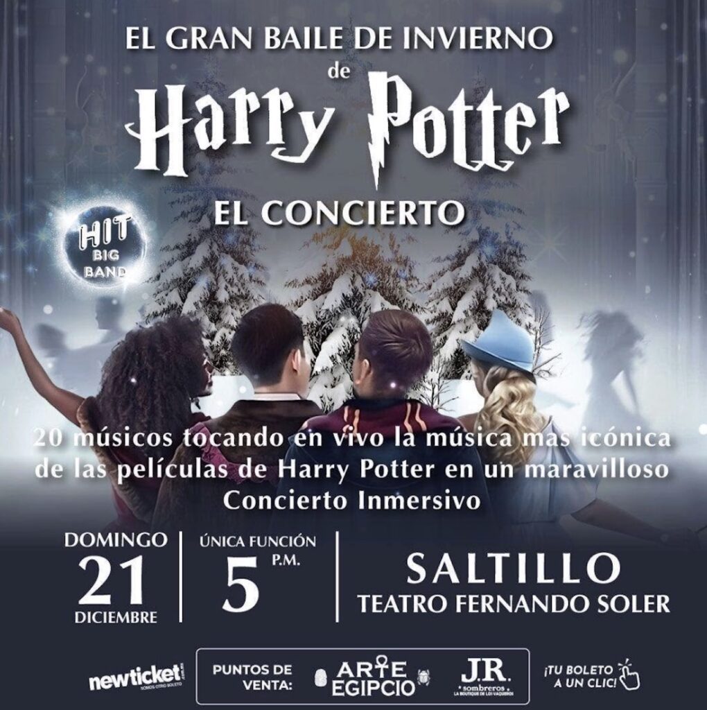 Magia en Saltillo: Así será el Gran Baile de Invierno de Harry Potter