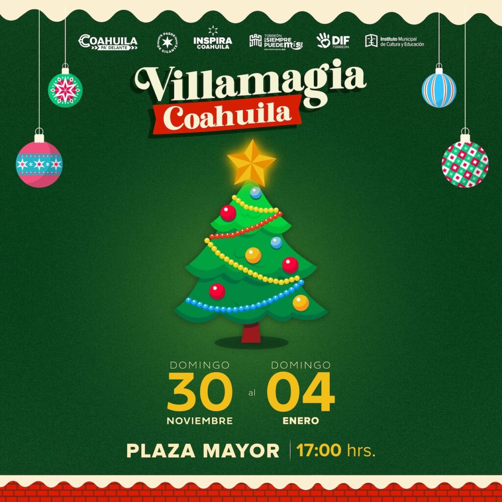 Eventos y conciertos en Torreón del 19 al 21 de diciembre de 2025