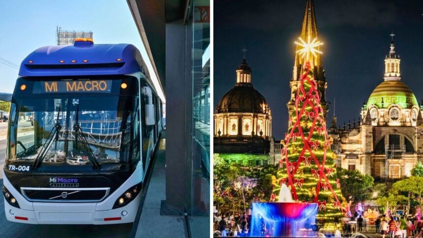 Horarios del transporte público en Guadalajara en Navidad 2025 y Año Nuevo