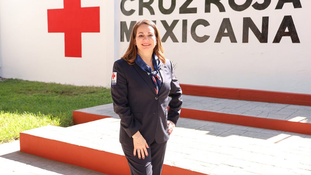 Alejandra Carranza, presdenta del comité de damas de la Cruz Roja Delegación Monterrey