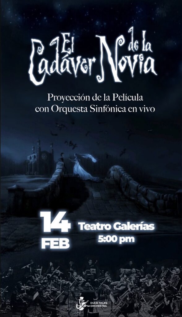 Teatro Galerías presenta El Cadáver de la Novia con orquesta