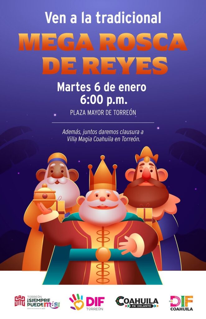 Día de Reyes en Torreón: horario y sede de la Mega Rosca