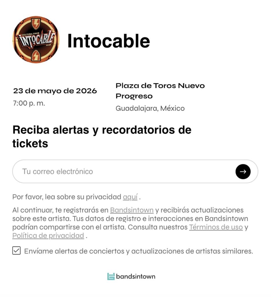 Intocable: Así puedes enterarte de los boletos en Guadalajara