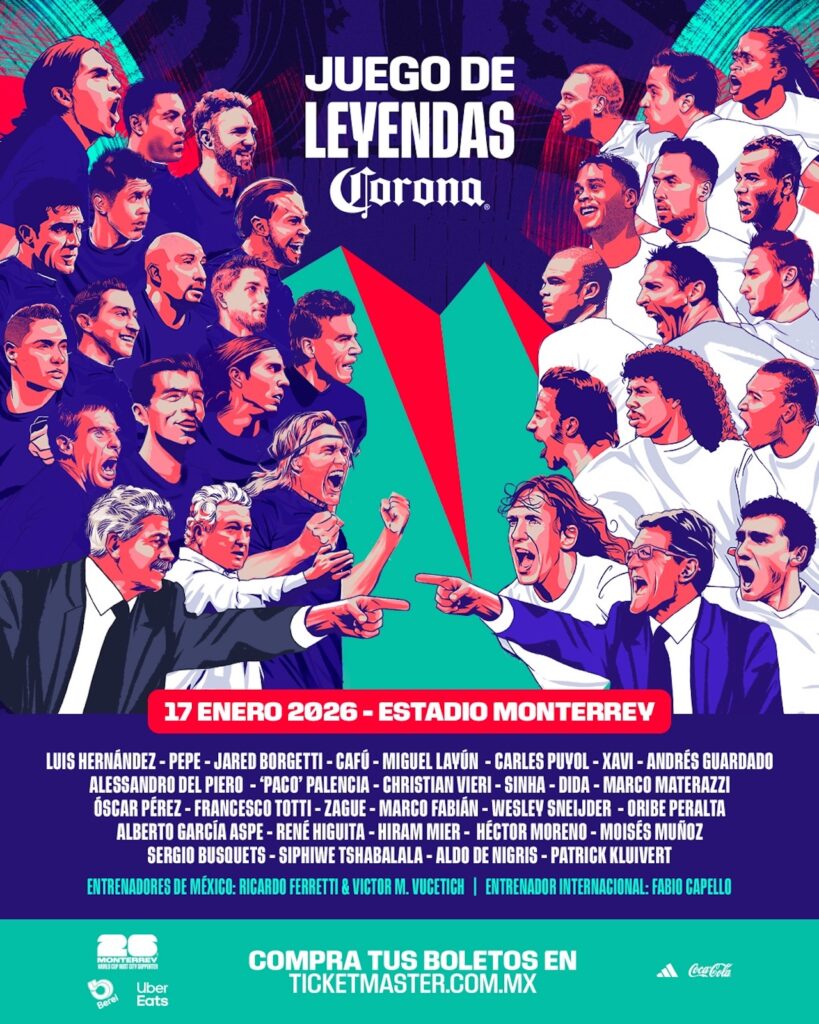 Estadio BBVA (Monterrey) albergará el Juego de Leyendas de la FIFA