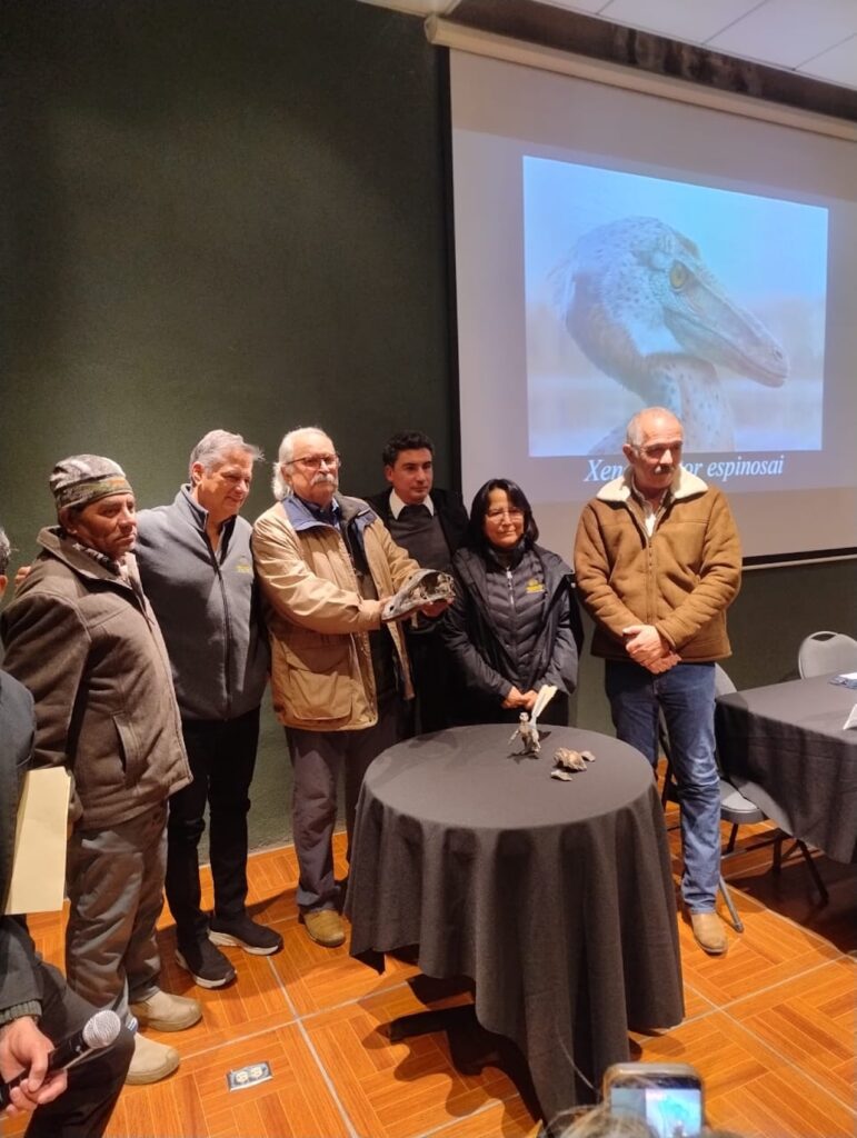 Xenovenator espinosi llega al MUDE de Saltillo