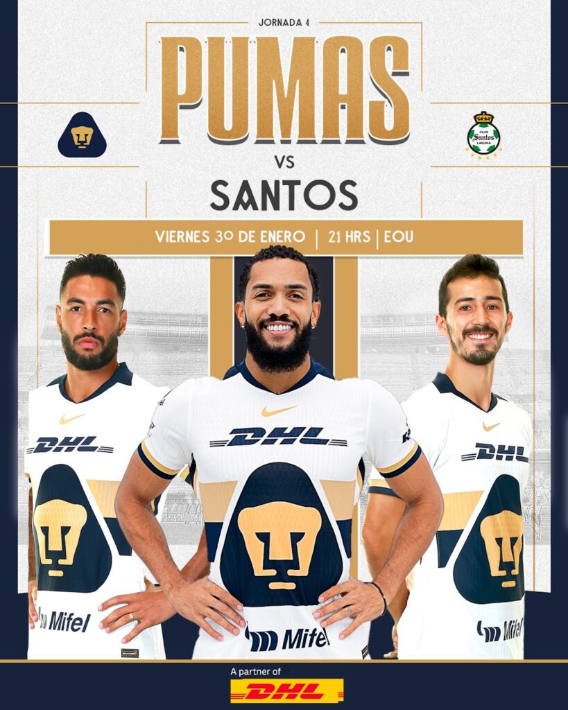 Pumas vs Santos: Todo para ver en vivo el partido del Clausura 2026