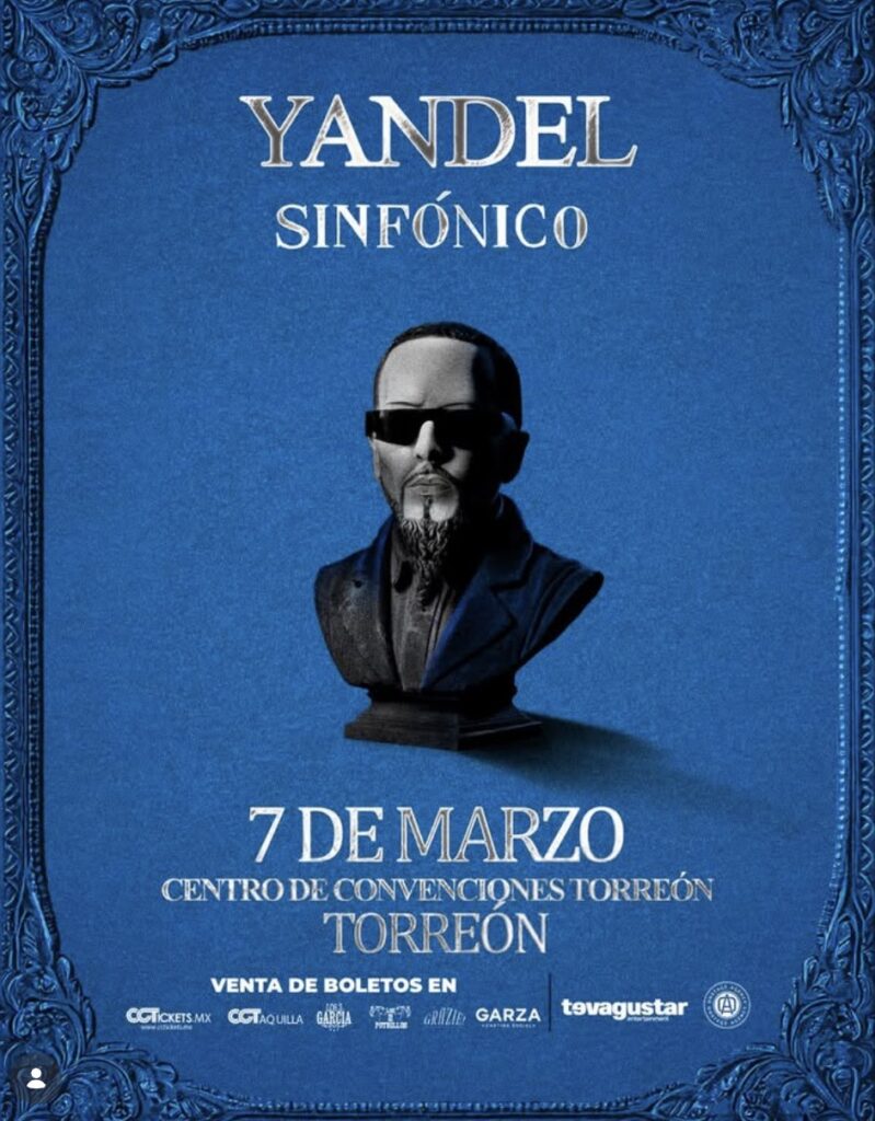 Torreón se prepara para el concierto de Yandel Sinfónico: Confirman invitado especial