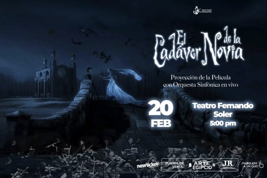 Saltillo tendrá proyección sinfónica de 'El Cadáver de la Novia' este 20 de febrero