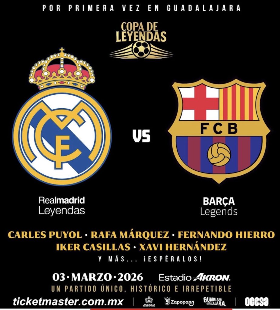 Real Madrid vs Barcelona Guadalajara: Boletos y horario