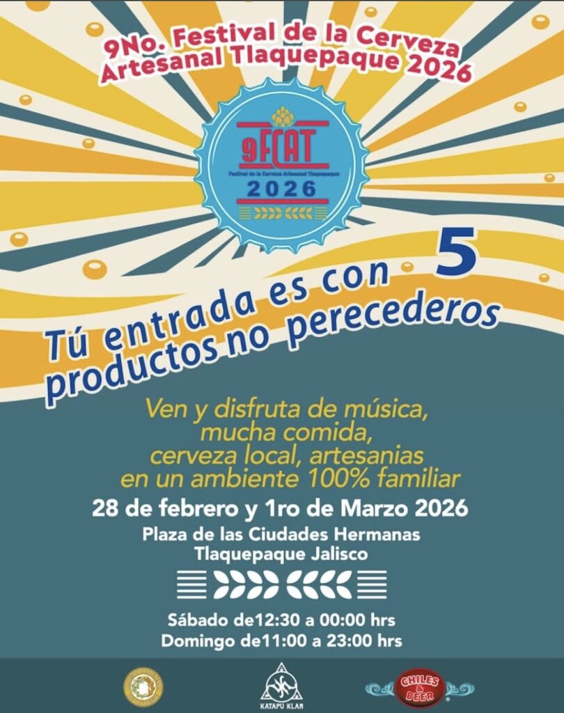 Festival de la Cerveza Tlaquepaque 2026: Fechas y detalles
