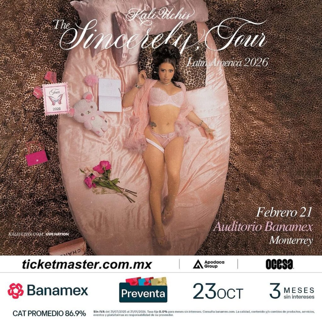 Kali Uchis tendrá un concierto de Monterrey este fin de semana