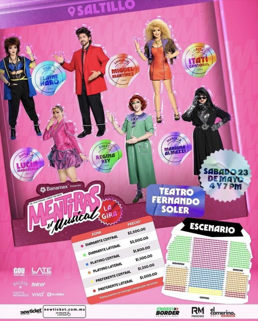 Itatí Cantoral traerá ‘Mentiras’ a Saltillo este mayo