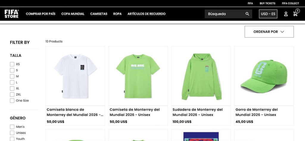 FIFA lanza la mercancía oficial del Mundial 2026 en Monterrey: estos son los precios