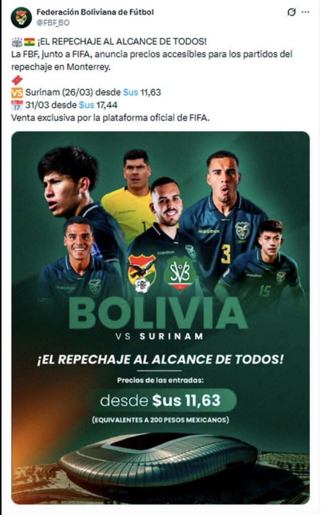 ¿Cuánto costarán los boletos del Repechaje en Monterrey? Esto se sabe