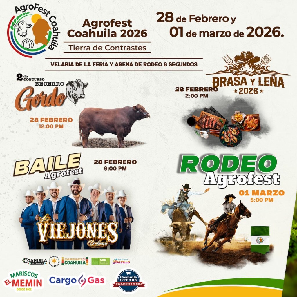 Agrofest Coahuila 2026 llega a Saltillo: Rodeo, concursos y baile