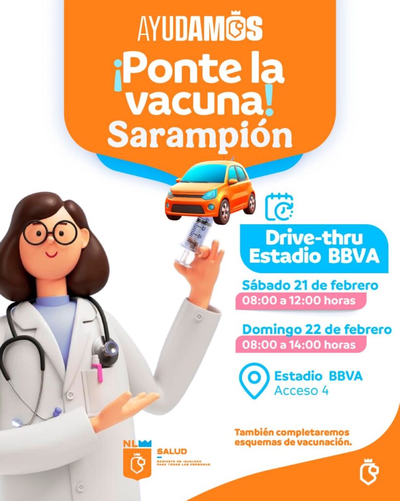 Fechas y horarios de la jornada contra el sarampión en el Estadio BBVA