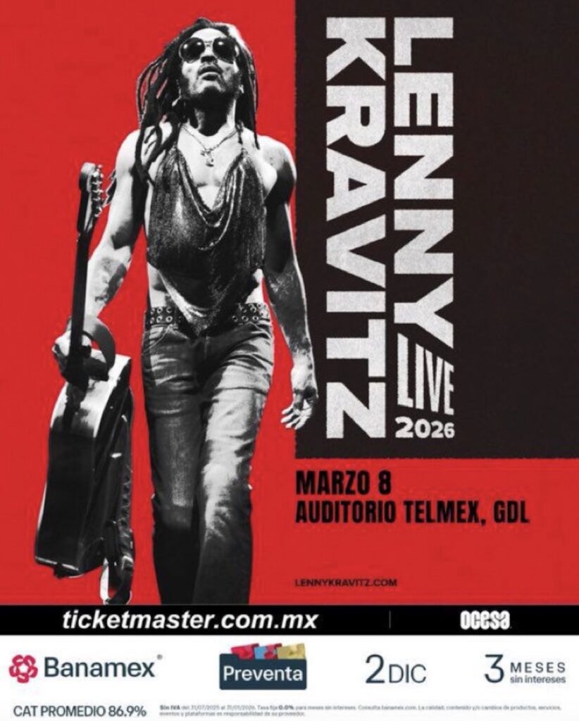 Planifica tu fin de semana en Guadalajara con esta agenda: No te pierdas el concierto de Lenny Kravitz