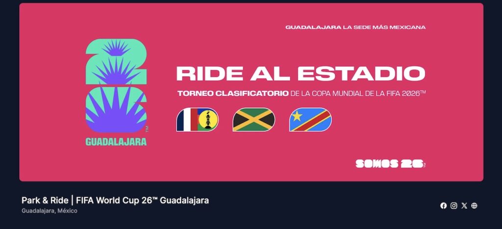 'Ride al Estadio' en Guadalajara: Transporte al Mundial costará 500 pesos