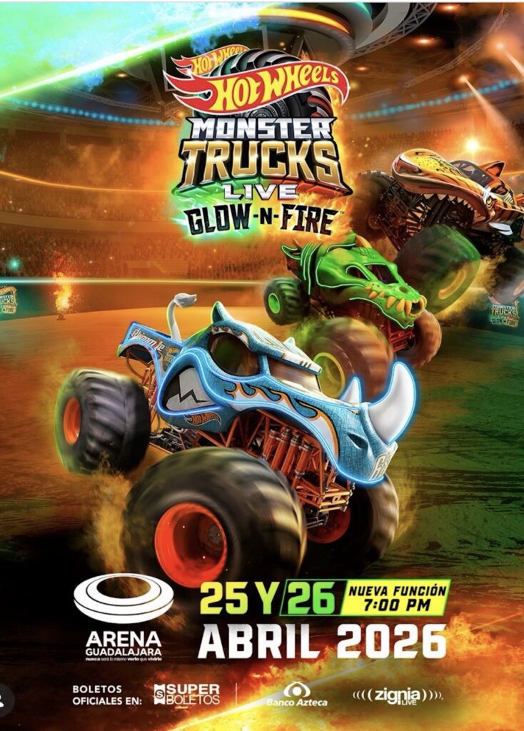 ¿No sabes qué hacer en Guadalajara este fin de semana? No te pierdas el espectáculo de Monster Trucks