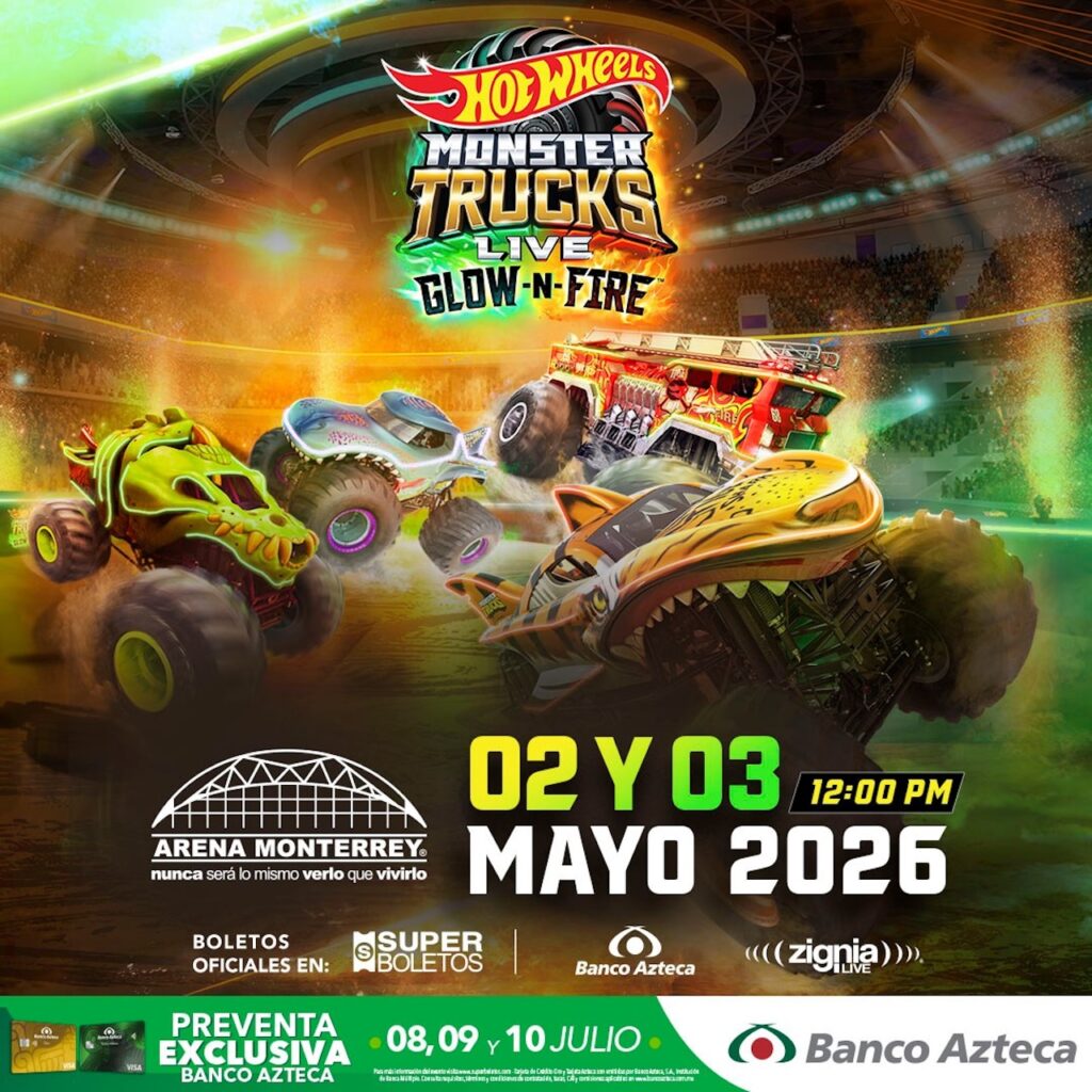 Qué hacer en Monterrey el primer fin de semana de mayo: No te pierdas Monster Trucks Live