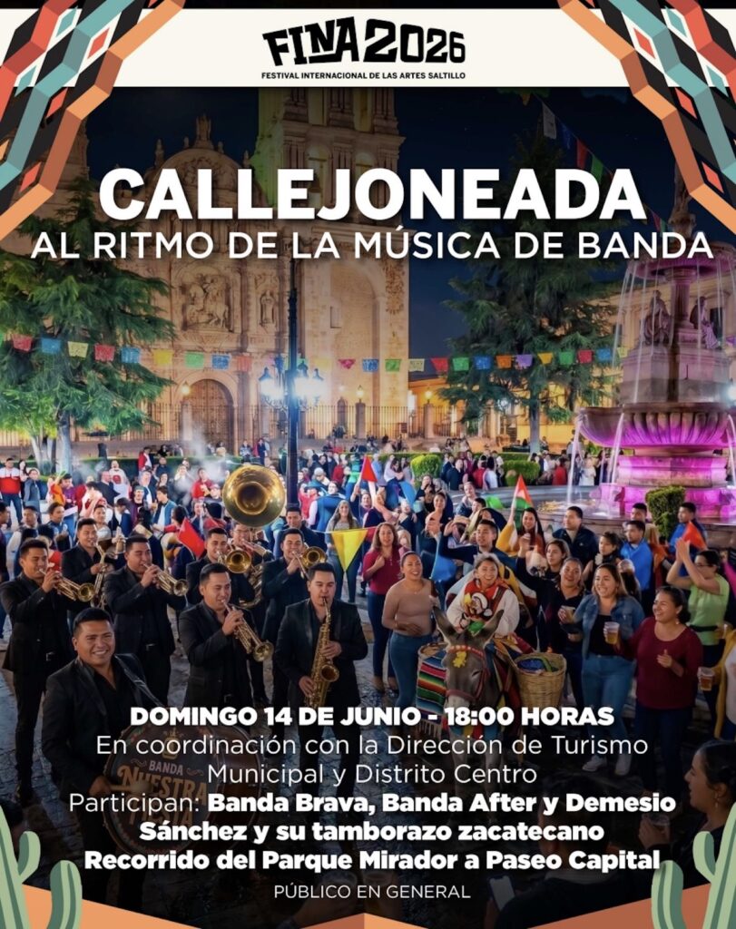 Anuncian callejoneada para inauguración del FINA 2026