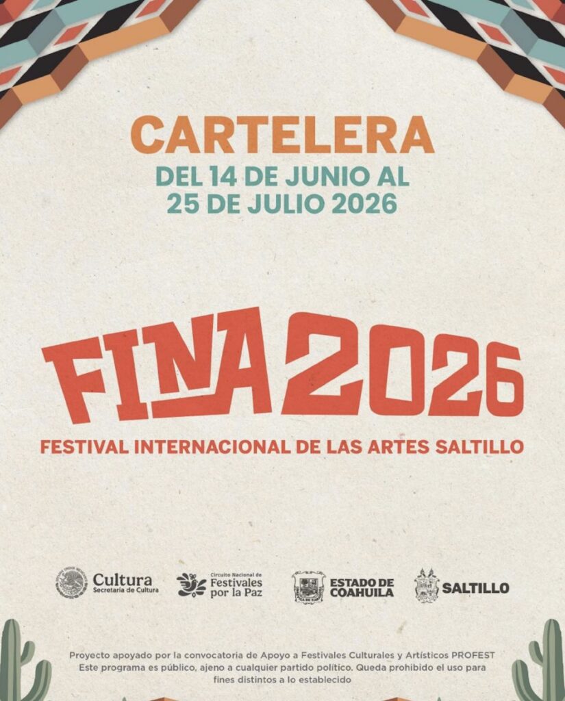 Disfruta del FINA 2026 en Saltillo durante junio
