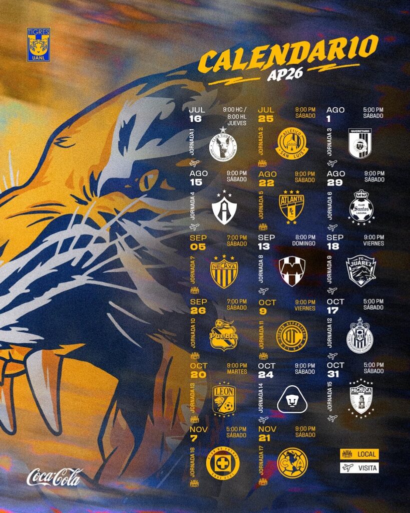 ¿No sabes qué hacer en Monterrey en julio 2026? No te pierdas los juegos de Tigres UANL