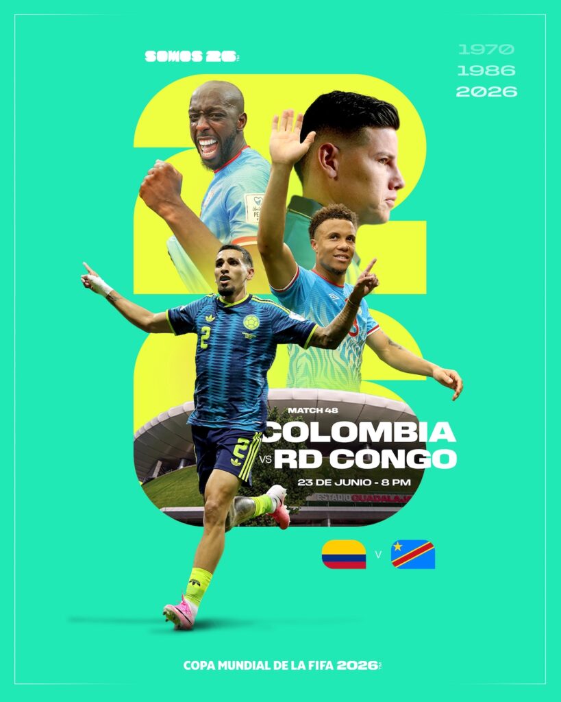 Mundial 2026: Así puedes ver EN VIVO Colombia vs RD Congo este martes