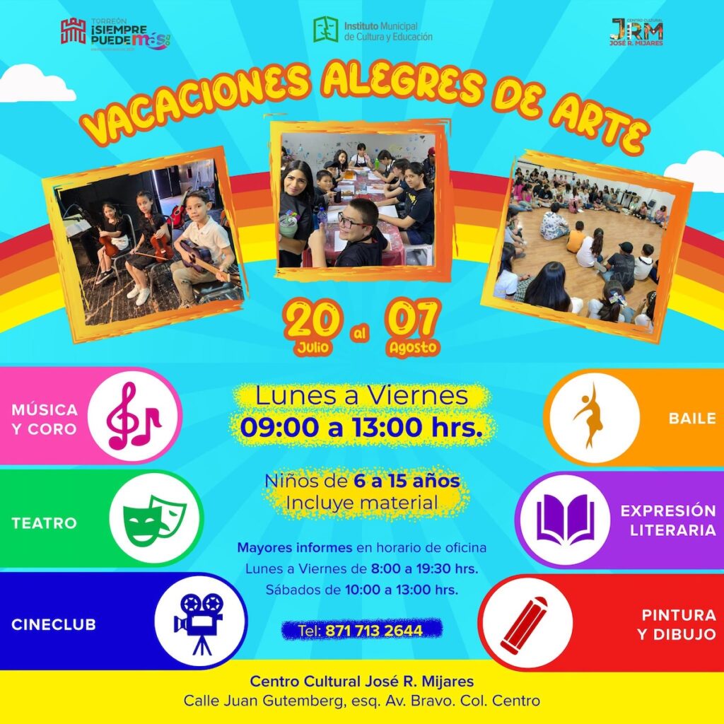 ¿Qué hacer en Torreón en julio 2026? No te pierdas este curso de verano