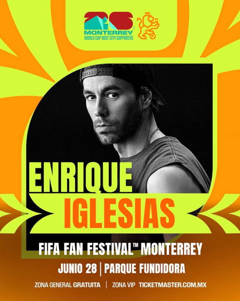 Concierto de Enrique Iglesias en Parque Fundidora: Accesos y boletos
