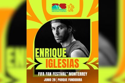 Así será el concierto de Enrique Iglesias en el FIFA Fan Fest Monterrey 2026. Foto: Apodaca Group