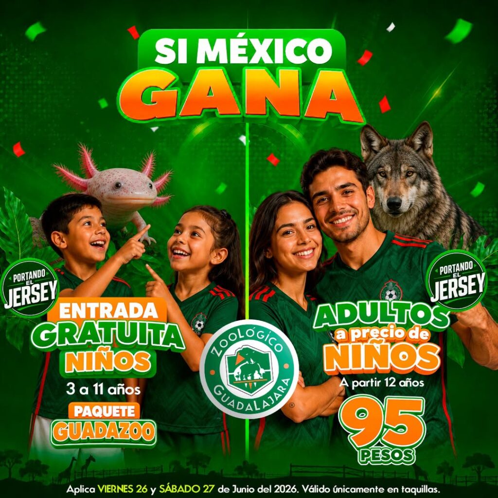 Entrada gratis y boletos de 95 pesos: La promo del Zoológico Guadalajara