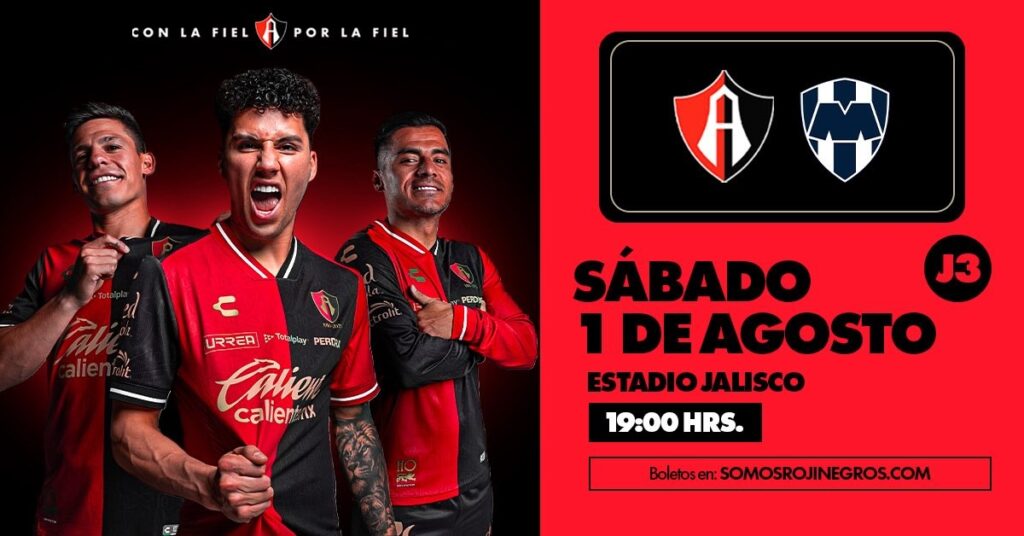 Rayados visita al Atlas: Guía para ver EN VIVO el partido de la Jornada 3