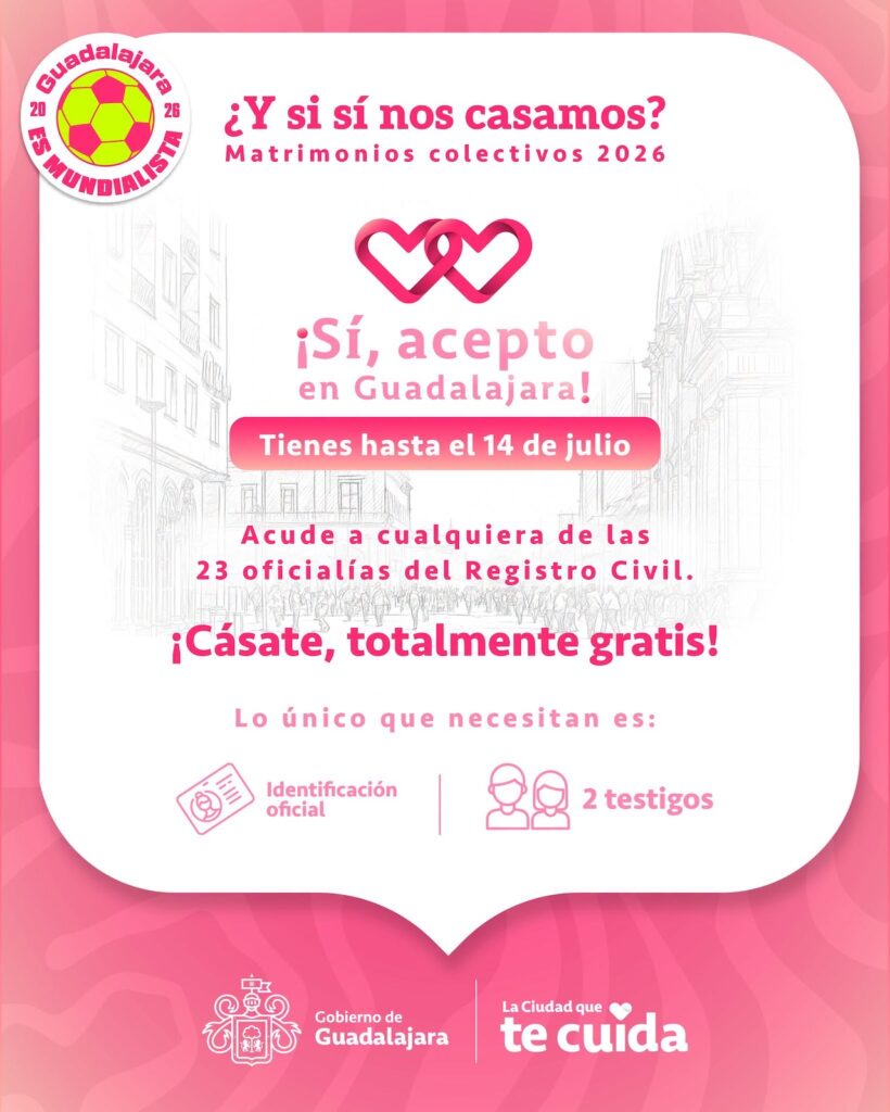 FIFA Fan Fest Guadalajara 2026: Así puedes casarte gratis