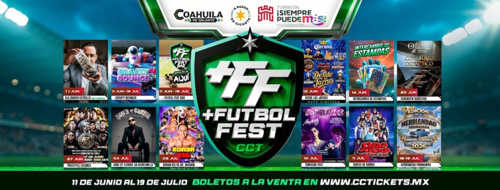 Agenda de conciertos en Torreón julio 2026: Aquí algunas fechas y recintos