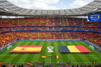 España vs Bélgica: Hora, canal y alineaciones confirmadas. Foto: Imagen generada con Gemini
