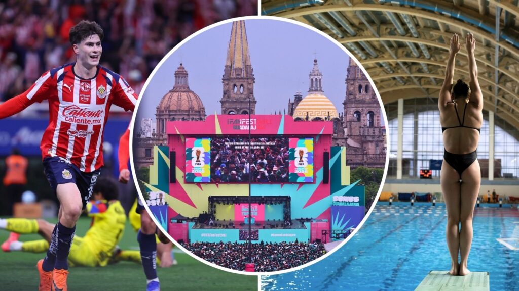 Los mejores eventos en Guadalajara del 17 al 19 de julio de 2026. Fotos: Chivas en X @Chivas / FIFA World Cup 26 Guadalajara en X @Gdl2026 / ENVATO
