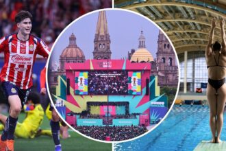 Los mejores eventos en Guadalajara del 17 al 19 de julio de 2026. Fotos: Chivas en X @Chivas / FIFA World Cup 26 Guadalajara en X @Gdl2026 / ENVATO