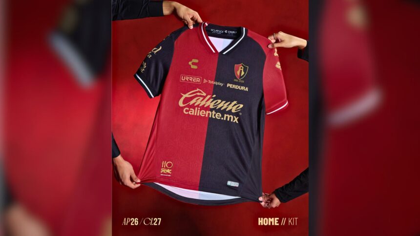 Atlas estrena jersey conmemorativo para el Apertura 2026. Foto: Cortesía