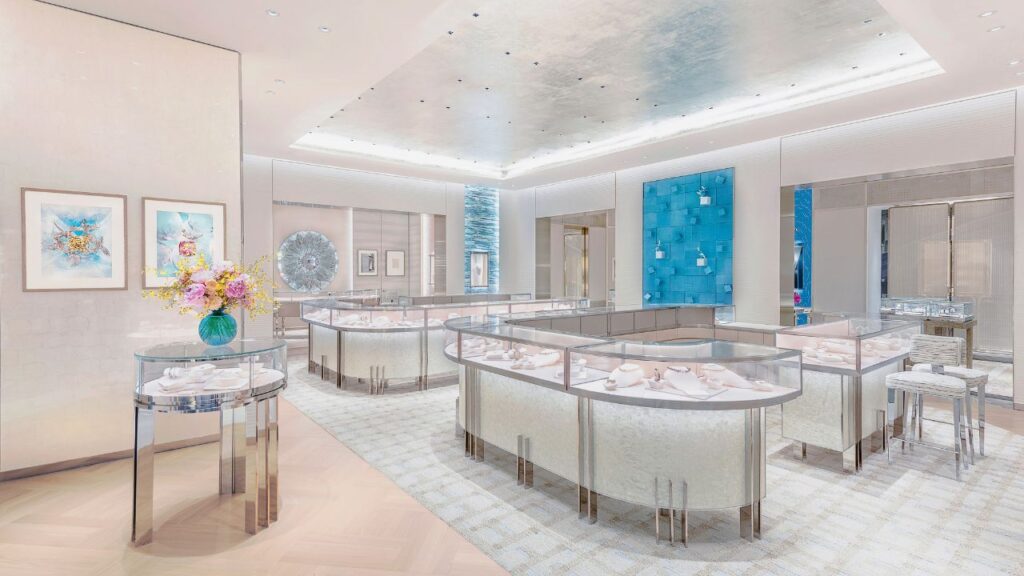 Así es la nueva tienda de Tiffany & Co. en Monterrey. Foto: Cortesía