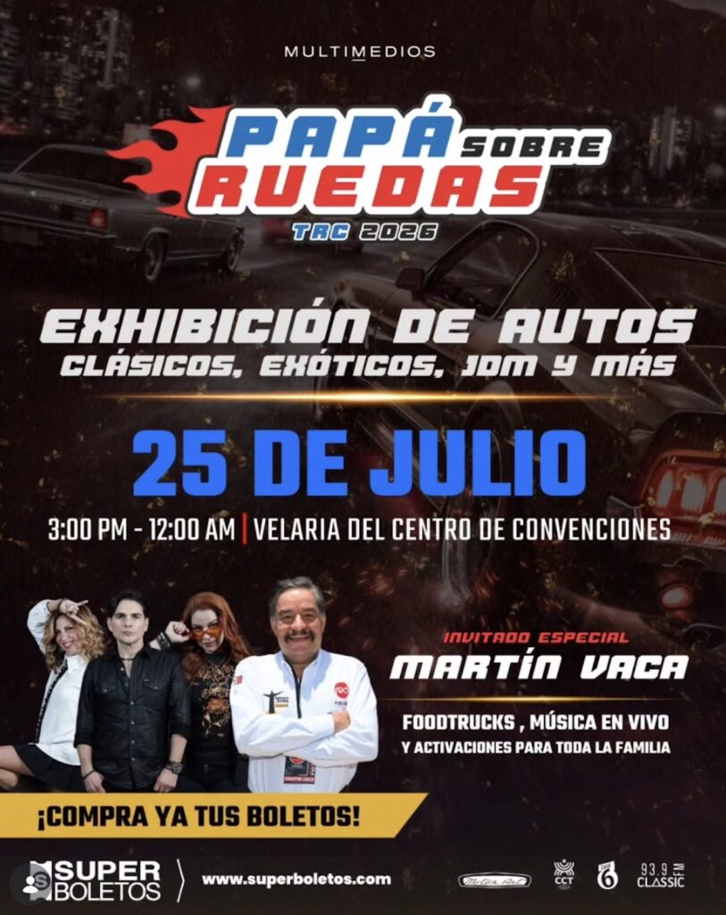 Papá Sobre Ruedas Tour 2026 llega al CCT de Torreón