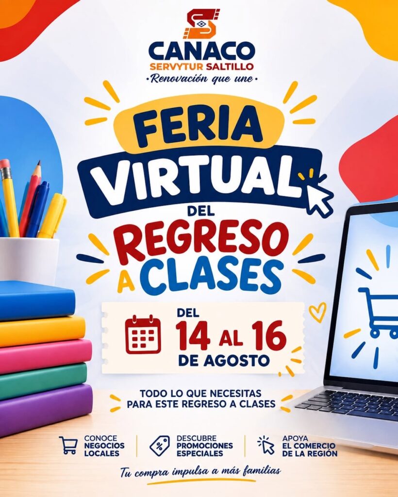 Feria Virtual de Regreso a Clases en Saltillo: cuándo es y qué ofrece