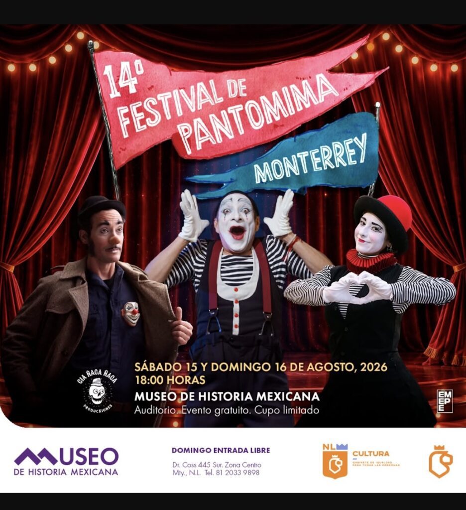 El 14° Festival de Pantomima Monterrey llega al Museo de Historia Mexicana