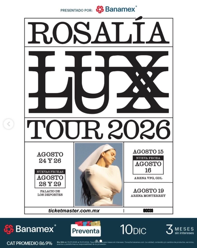 Agenda de conciertos en Guadalajara durante agosto 2026: Aquí toda la información
