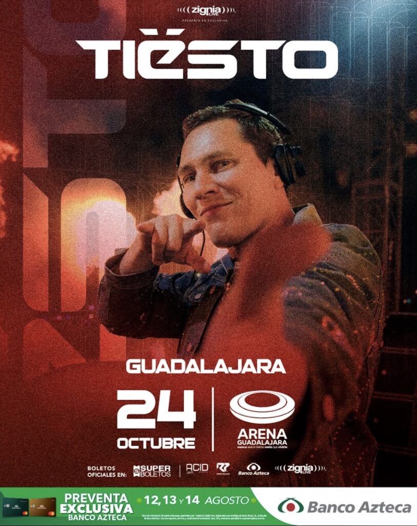 Tiësto en Guadalajara: cuándo es y dónde comprar boletos