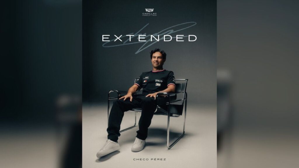 'Checo' Pérez amplía su contrato con Cadillac hasta 2029